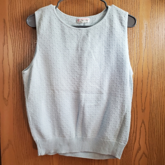 Talbots Tops Free W Purchase Talbots Pale Blue Sweater Vest Knit